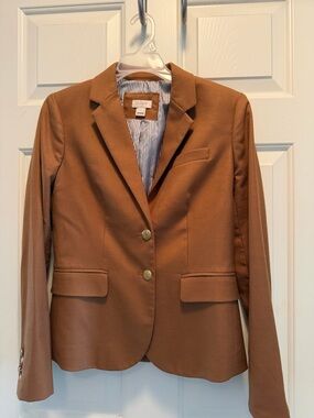J. Crew Women's Camel Brown Two-Button Blazer